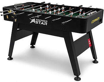 Настільний футбол Hop-Sport Corner для сім'ї та друзів чорно-золотистий для активного відпочинку