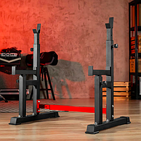 Стійки для штанги Hop-Sport HS-1007L регульовані для домашніх тренувань із високим навантаженням, фото 6