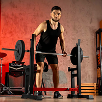 Стійки для штанги Hop-Sport HS-1007L регульовані для домашніх тренувань із високим навантаженням, фото 7