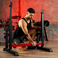 Стійки для штанги Hop-Sport HS-1007L регульовані для домашніх тренувань із високим навантаженням, фото 8