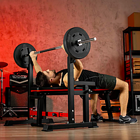 Стійки для штанги Hop-Sport HS-1007L регульовані для домашніх тренувань із високим навантаженням, фото 10