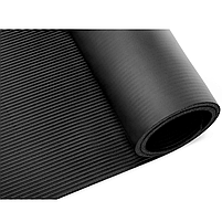 Килимок для йоги та фітнесу Gymtek NBR 1 см чорний для комфортних тренувань у залі та вдома, фото 6