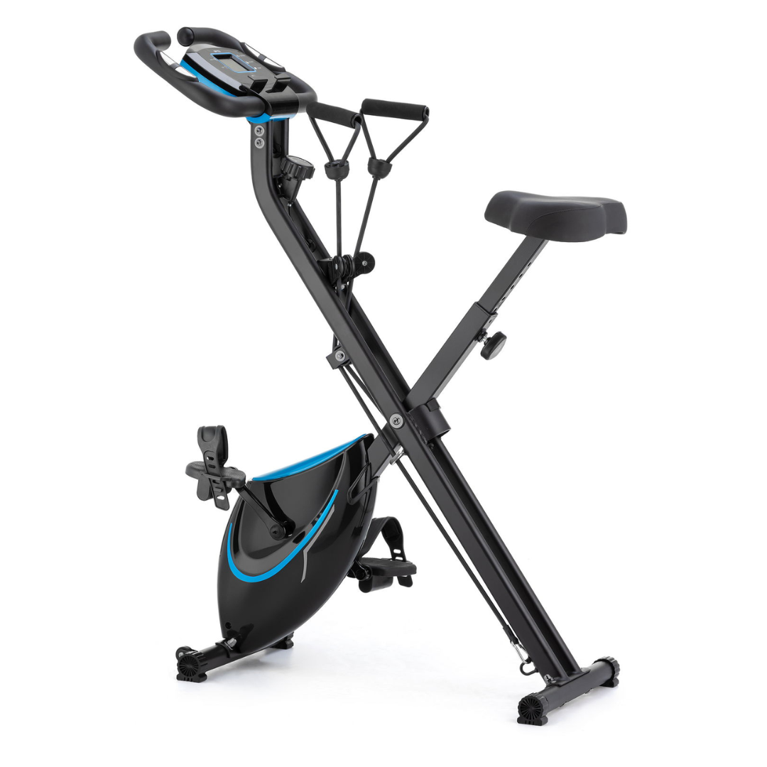 Велотренажер Gymtek FX600 магнітний складаний для домашніх тренувань до 120 кг з еспандерами, фото 1