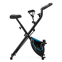 Велотренажер Gymtek FX600 магнітний складаний для домашніх тренувань до 120 кг з еспандерами, фото 4