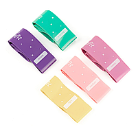 Набір гумок для фітнесу Queenfit 5 штук для жінок із різним опором для тренувань і реабілітації, фото 3