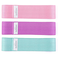 Набір гумок для фітнесу Queenfit 7-35 кг для домашніх тренувань із різними рівнями навантаження, фото 2