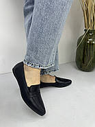 Туфлі лофери жіночі BURC 4039-siyah шкіряні на низькому ходу 37, фото 6