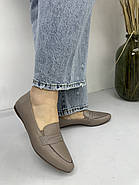Туфлі лофери жіночі BURC 4039-vizon світла шкіра 37, фото 2