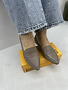 Туфлі лофери жіночі BURC 4039-vizon світла шкіра 37, фото 3