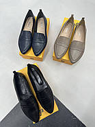 Туфлі лофери жіночі BURC 4039-vizon світла шкіра 37, фото 4