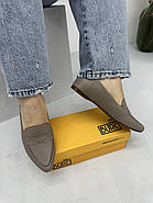 Туфлі лофери жіночі BURC 4039-vizon світла шкіра 37, фото 5