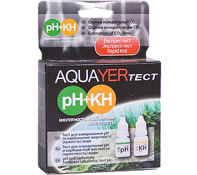 Тест вмісту СО2 у воді AQUAYER pH+КН — для акваріума, 10 мл