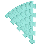 Масажний килимок «Орк Мікс Пазли» 6 елементів + 6 Секторів ПАГЕЛЬ, фото 7