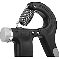 Еспандер Gymtek регульований з лічильником для тренування м'язів рук 10-100 кг чорний для фітнесу та реабілітації, фото 4