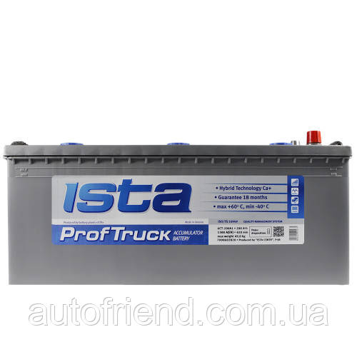 Акумулятор Ista Prof Truck 225Ah бокова(+/-) (1500EN) (д518*ш276*в242), фото 1