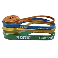 Набір гумок для фітнесу York Fitness 4 шт. для тренувань із різним опором 5 40 кг, фото 6