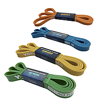 Набір гумок для фітнесу York Fitness 4 шт. для тренувань із різним опором 5 40 кг, фото 8