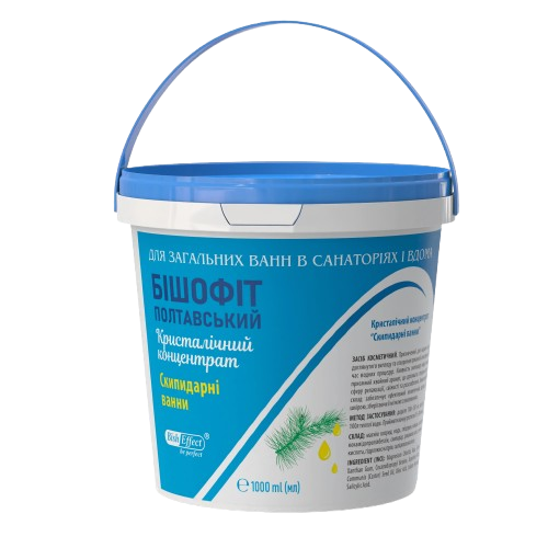 Бішофіт Полтавський Скипидарні ванни BishEffect кристалічний для ванн 1000 г