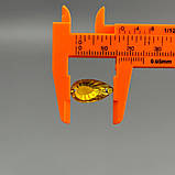 20 шт - Стрази акрилові пришивні 11х20 мм крапля, жовтий, фото 2