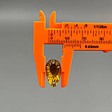 20 шт - Стрази акрилові пришивні 11х20 мм крапля, жовтий, фото 4