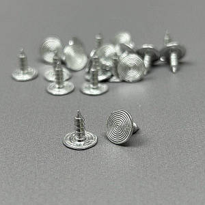 20 шт - Цвяшок ребристий 8 мм, для ґудзика болт