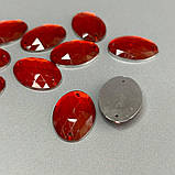 20 шт - Стрази акрилові пришивні 18х25 мм, червоний, фото 2
