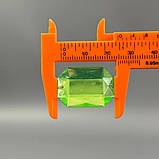 20 шт - Стрази акрилові пришивні 18х25 мм, салатовий, фото 3