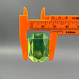 20 шт - Стрази акрилові пришивні 18х25 мм, салатовий, фото 4