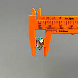 20 шт - Стрази акрилові пришивні 7х12 мм крапля, хамелеон, фото 4