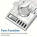 Високоточні цифрові ваги KD-50 50g/0.001g гирька, пінцет, ложка, тара Китай, фото 6