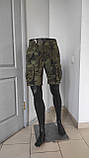 Шорти чоловічі мілітарі накладні кишені бавовна 34 хакі, фото 3
