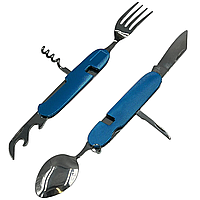 Туристичний набір No106 А/No706 ALL (6 в 1) 11/6,5 см синій, набір для походу