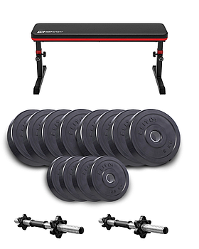 Набір Elitum Titan гантелі 2х26кг і лави HS-1025 Pro для домашніх тренувань і фітнесу