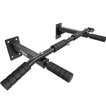 Турнік настінний Trex Sport TX-030PB чорний для домашніх тренувань зміцнення м'язів і підвищення витривалості
