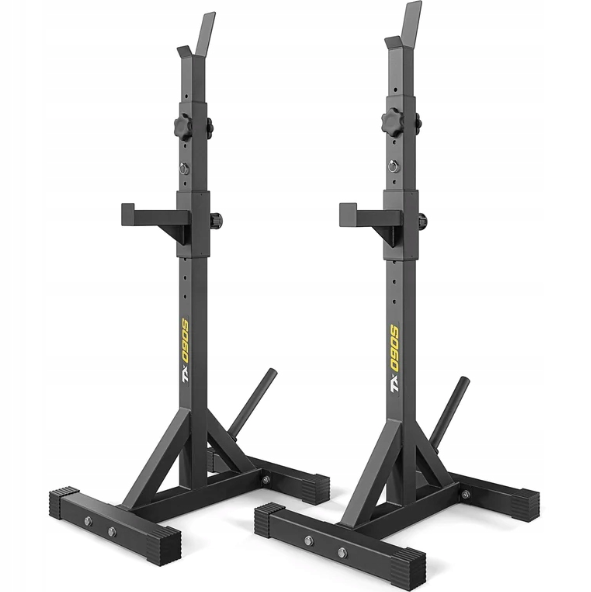 Стійки під штангу Trex Sport TX-090S регульовані для домашніх тренувань безпечні та універсальні, фото 1
