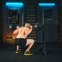 Стійки під штангу Trex Sport TX-090S регульовані для домашніх тренувань безпечні та універсальні, фото 3