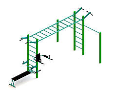 Універсальний вуличний тренажер із рукоходом і турніками SL-201.2