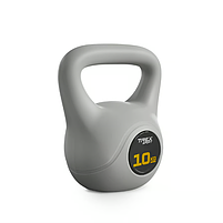 Гиря вінілова 10 кг Trex Sport для тренувань і фітнесу стильний і зручний аксесуар для сили та витривалості, фото 2
