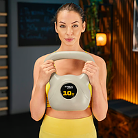 Гиря вінілова 10 кг Trex Sport для тренувань і фітнесу стильний і зручний аксесуар для сили та витривалості, фото 7