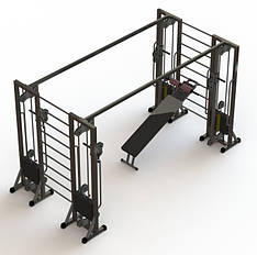 Тренажер МТБ-4 із шведськими стінками (стек 60 кг) MTB-4-60