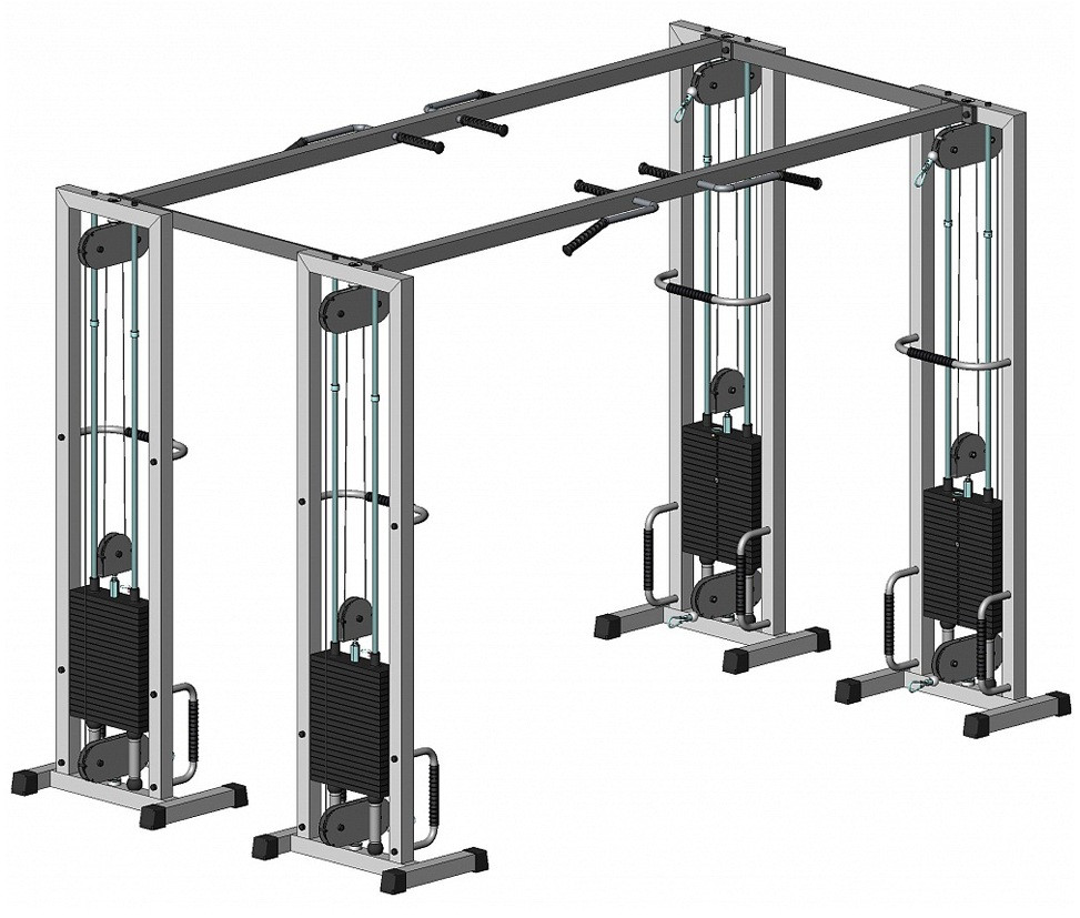 Реабілітаційний силовий тренажер з турником стек 40 кг TB103.1-40-Т