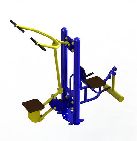 Тренажер тяга зверху - розгинач стегна спортивний комплекс SL-154, фото 1