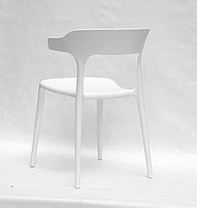 Стілець пластиковий для дому / офісу / кафе / дачі PAUL Onder Mebli , білий, фото 5