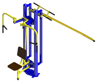 Тренажер батерфляй - дошка Євмінова спортивний комплекс SL-160, фото 2