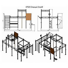 Спортивний комплекс Crossfit спортивний майданчик F520, фото 5