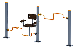 Вуличний тренажер для м'язів рук і ніг SL-121.1, фото 2