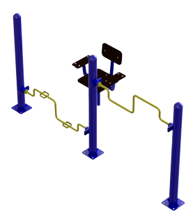 Вуличний тренажер для м'язів рук і ніг SL-121.1