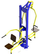 Тренажер жим вниз - тяга для людей з ОФМ SL-804, фото 3