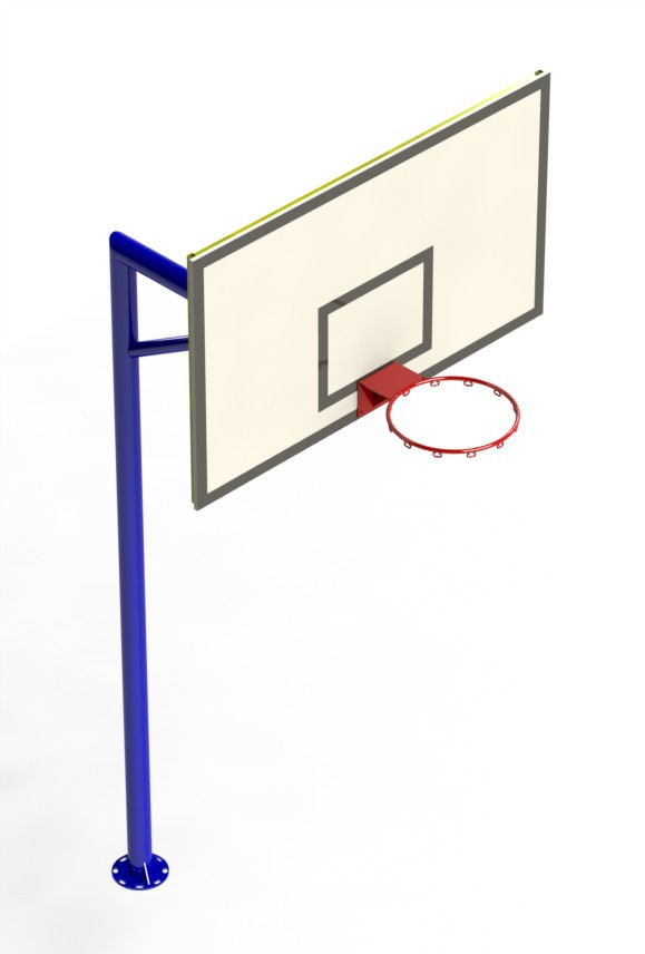 Баскетбольна стійка шкільна зі щитом 180 на 105 см SL411