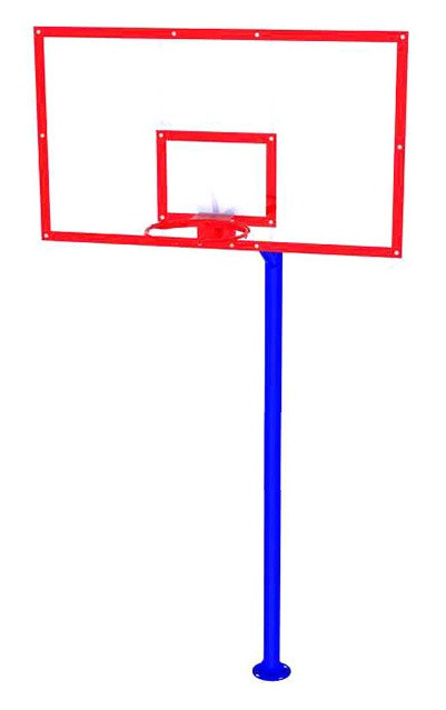 Баскетбольна сітйка шкільна зі щитом 180 на 105 см SL434